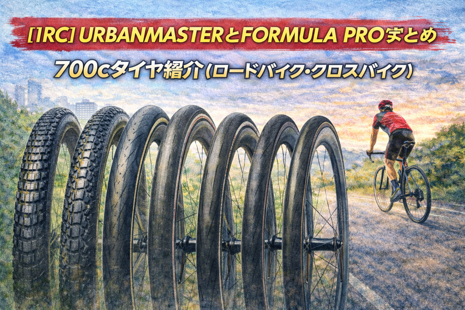 IRC】URBANMASTERとFORMULA PROまとめ｜700cタイヤ紹介（ロードバイク 